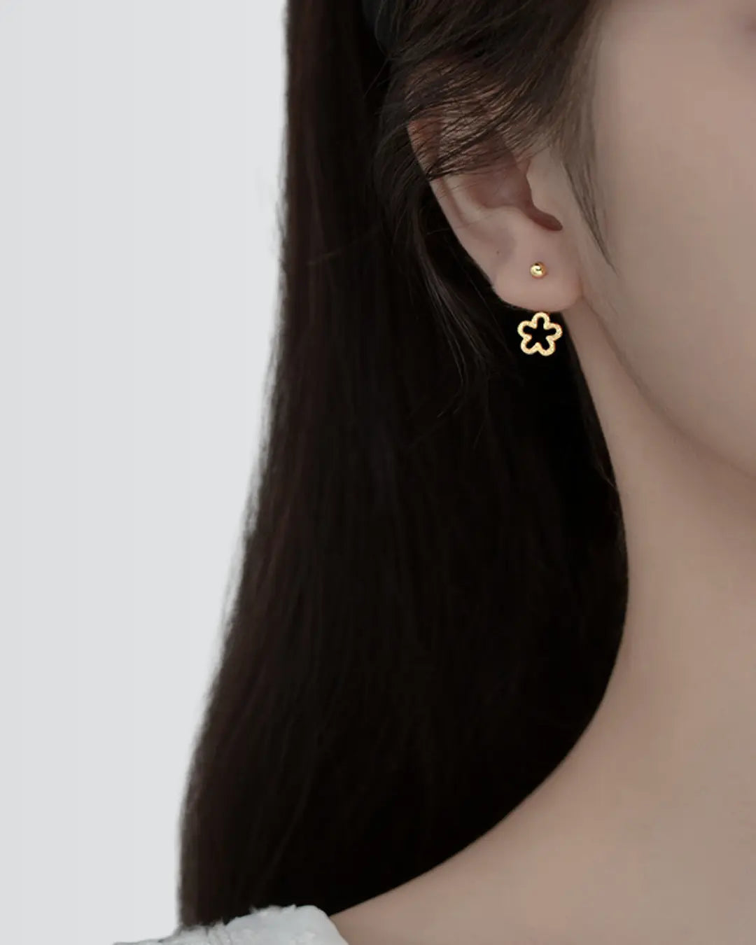 Floral Glide Earrings -  Silver Earrings by BLINGLANE