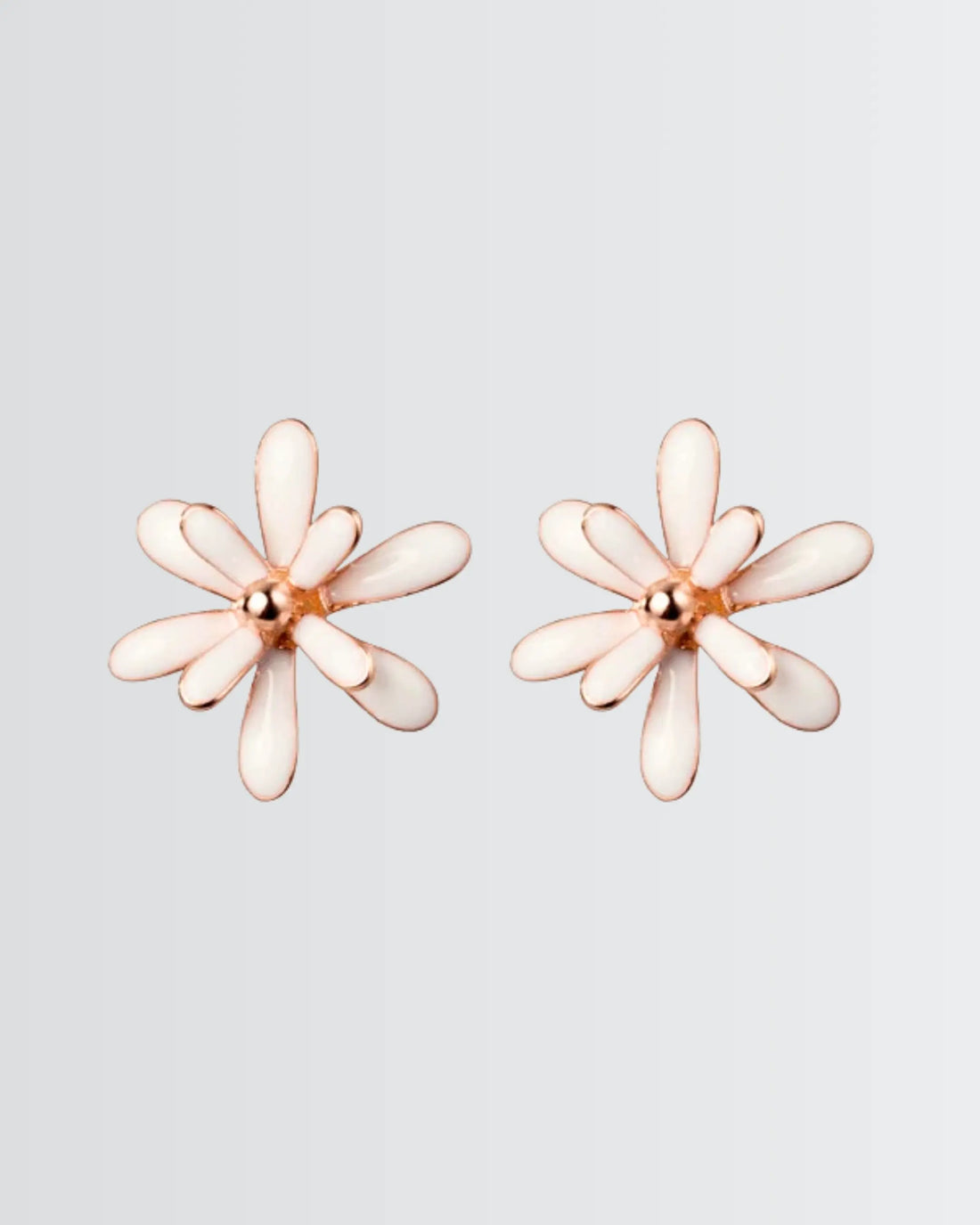 Fluttering Daisies Studs -  Silver Earrings by BLINGLANE