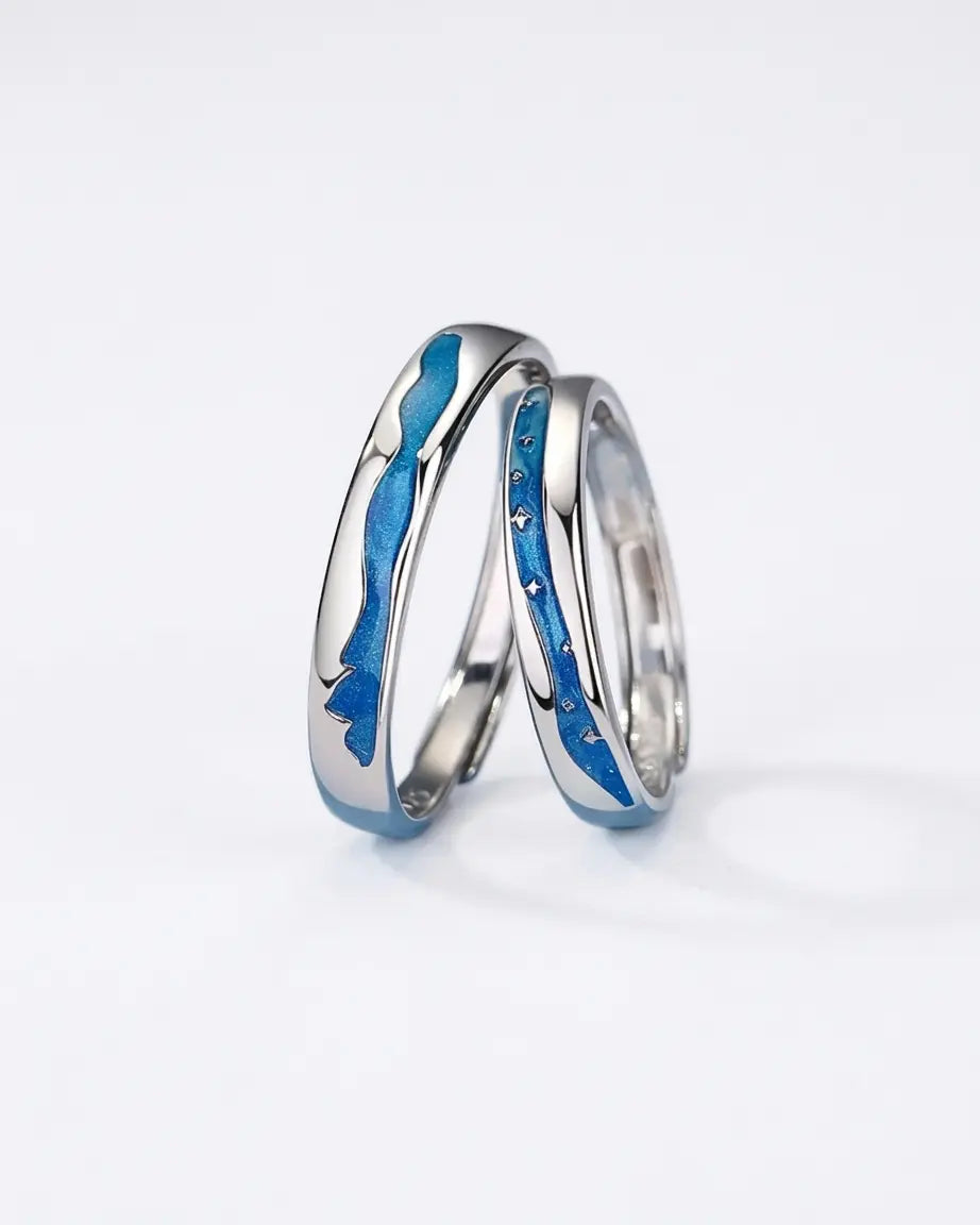 Forever In The Stream Love Bands -  Silver Ring by BLINGLANE