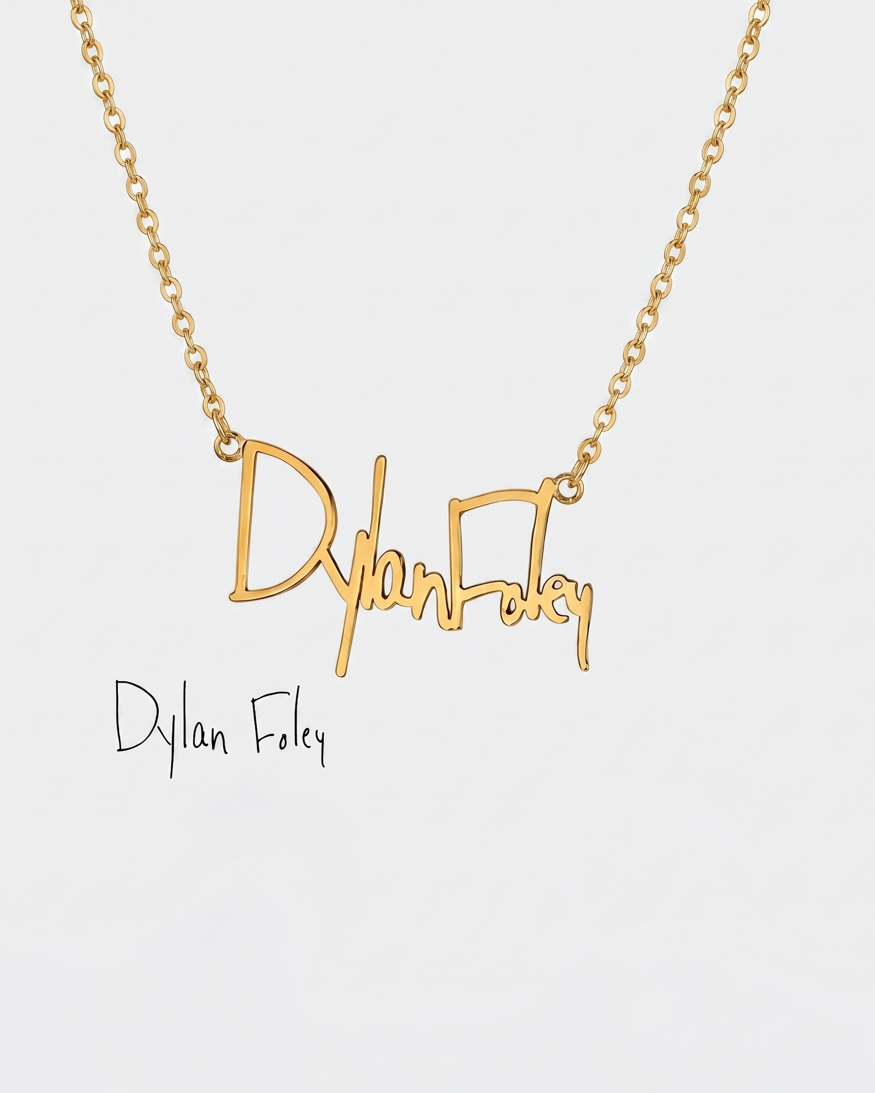 Personalize Your Handwritten Signature Necklace