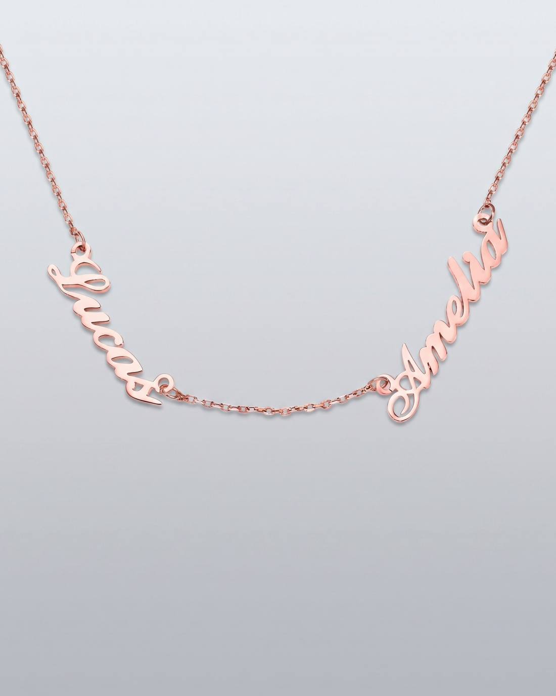 Personalize Two Names Necklace