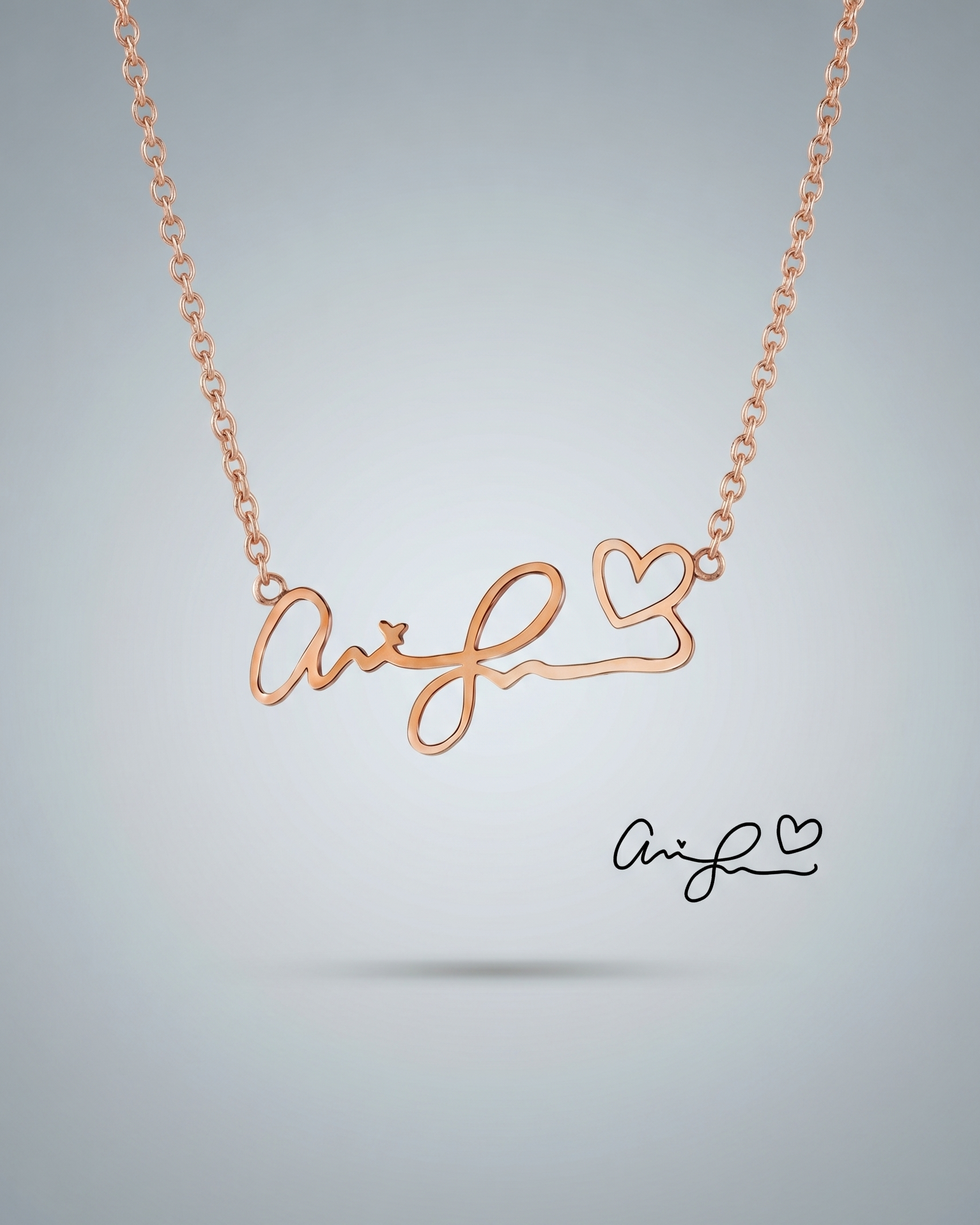 Personalize Your Handwritten Signature Necklace