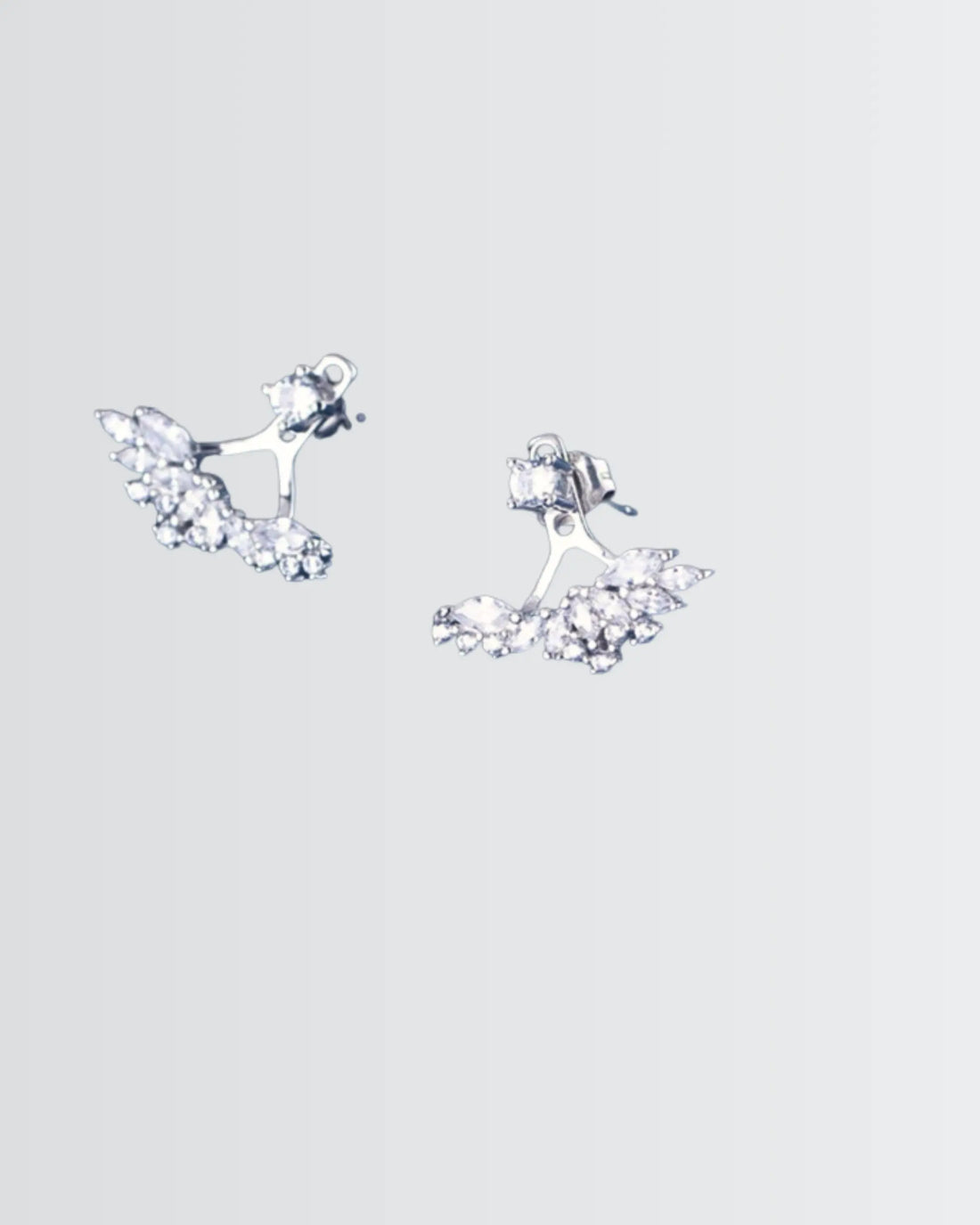Glitter Glaze Elite Earrings - Silver Earrings by BLINGLANE