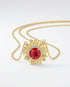 Golden Radiance Necklace -  Silver Necklace by BLINGLANE