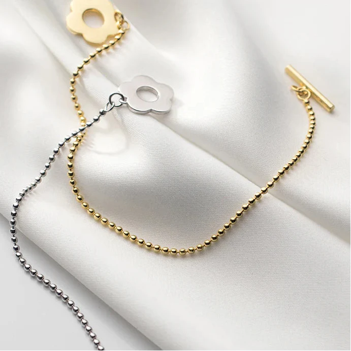 Together We Bloom Minimal Bracelet