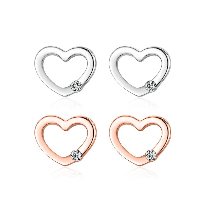 Tiny Treasure Heart Studs