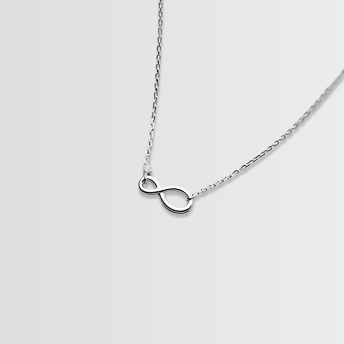 Elite Infinity Solitaire Necklace