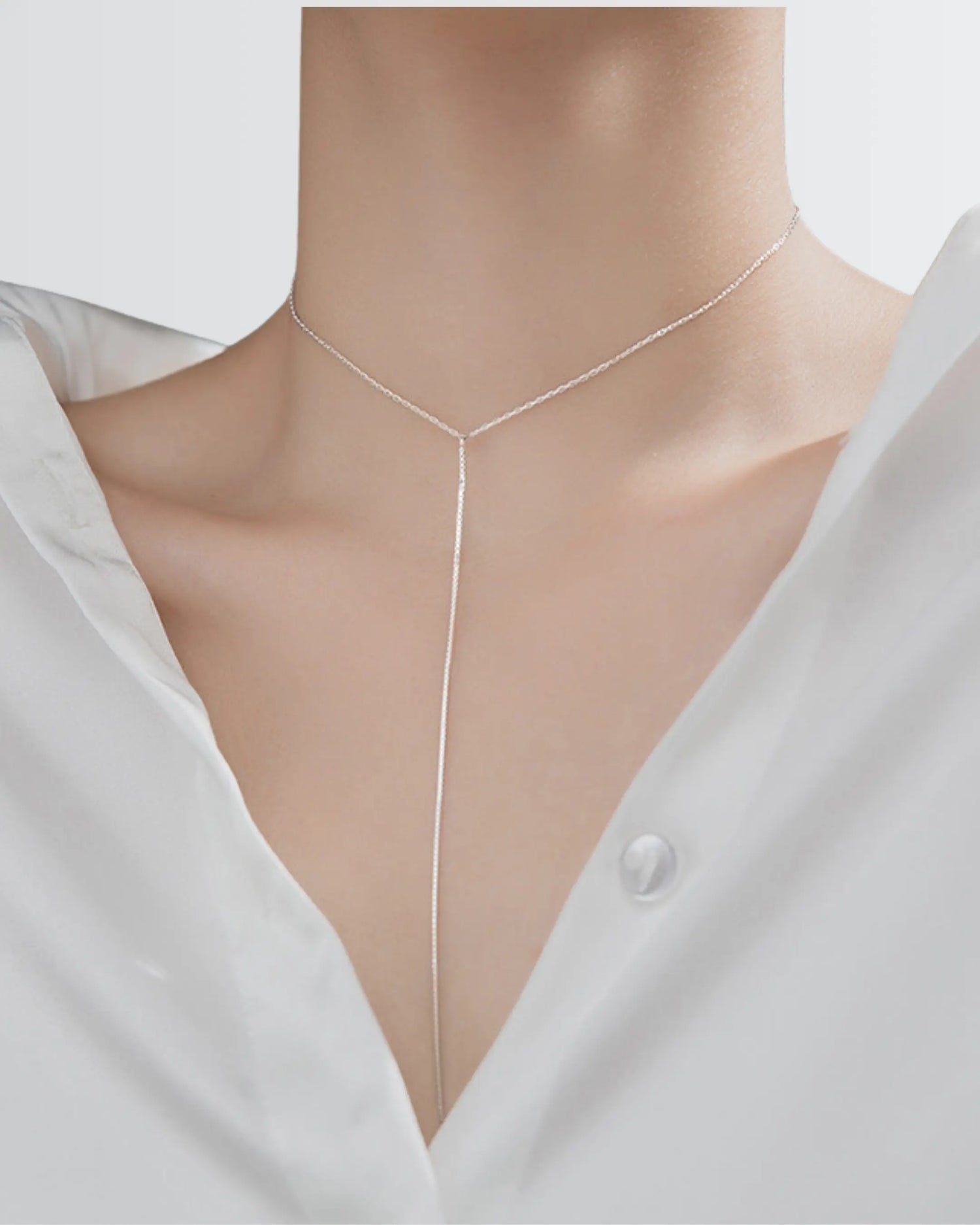 Laced in Light Elite Necklace -  Silver Necklace by BLINGLANE