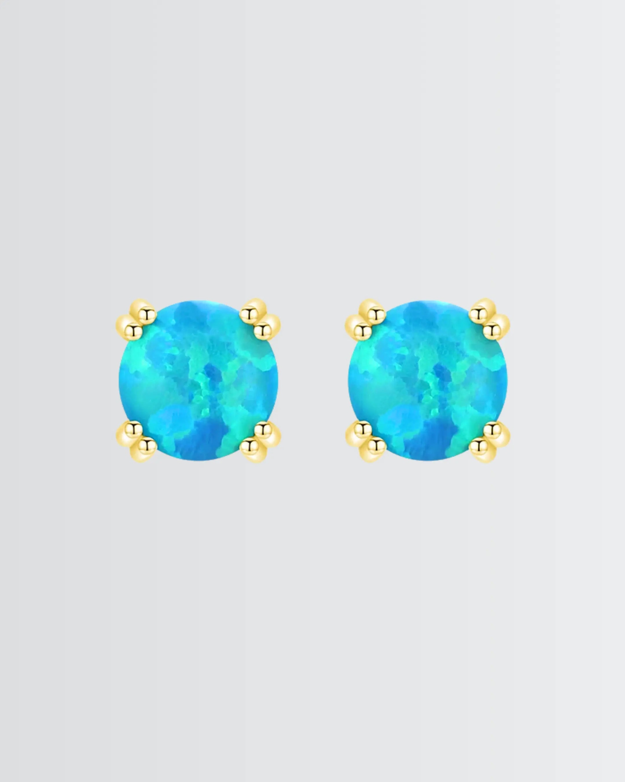 Let Your Ears Catch The Glow Studs -  Silver Earrings by BLINGLANE