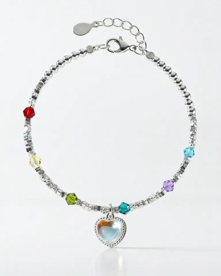 Let Your Heart Shine Bracelet - Silver Bracelet by BLINGLANE