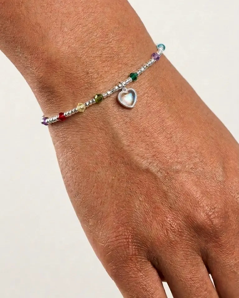 Let Your Heart Shine Bracelet -  Silver Bracelet by BLINGLANE