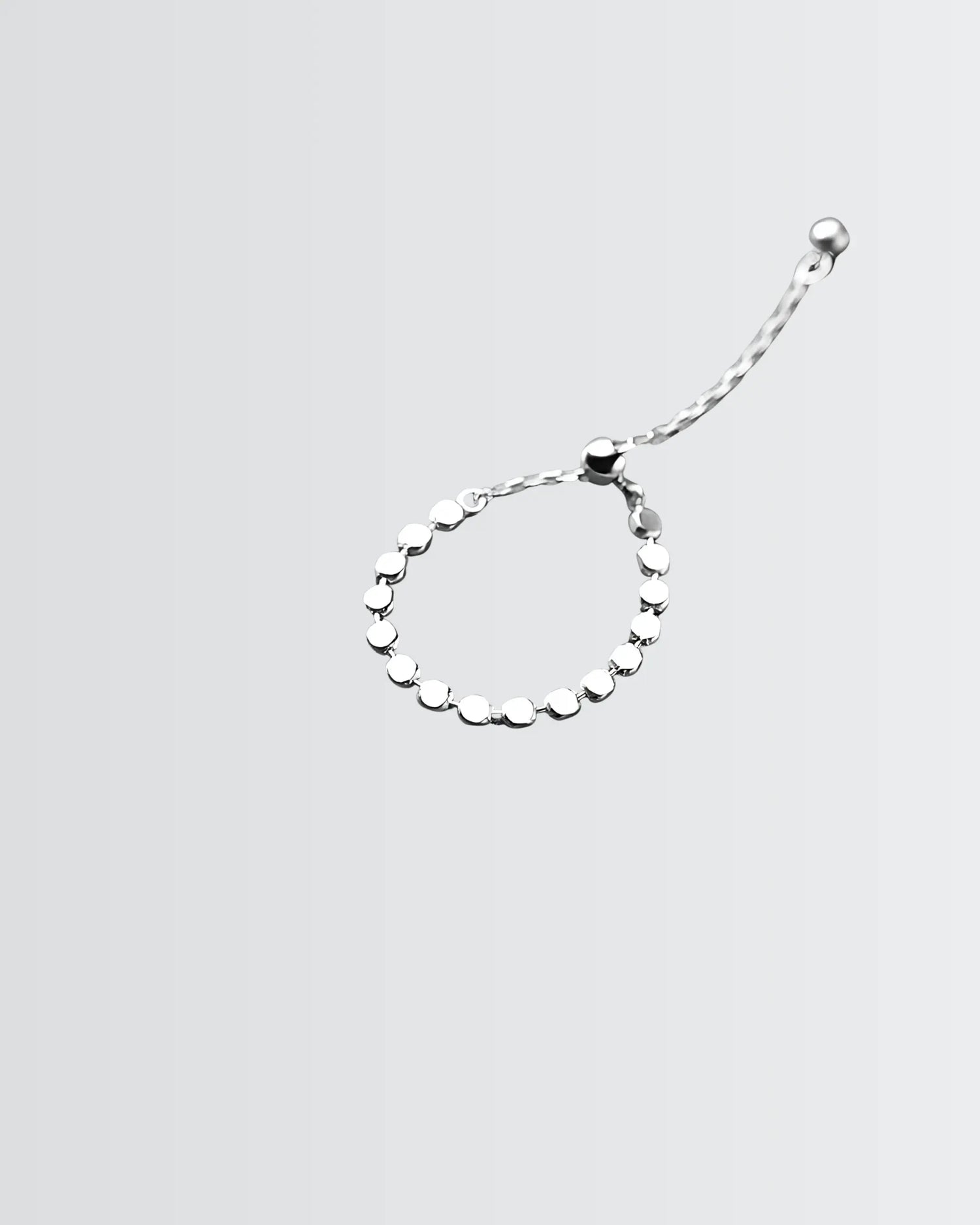 Lilliputian Discs Chain Ring -  Silver Ring by BLINGLANE