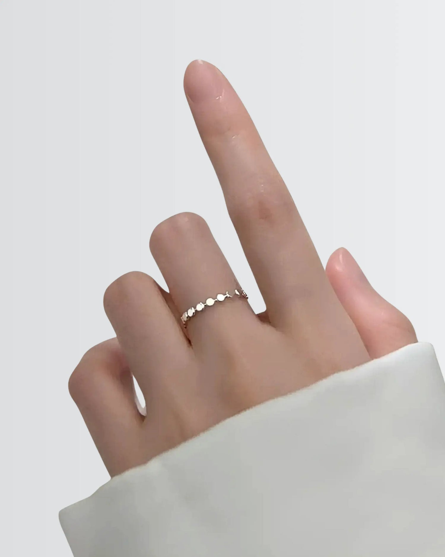 Lilliputian Discs Chain Ring -  Silver Ring by BLINGLANE