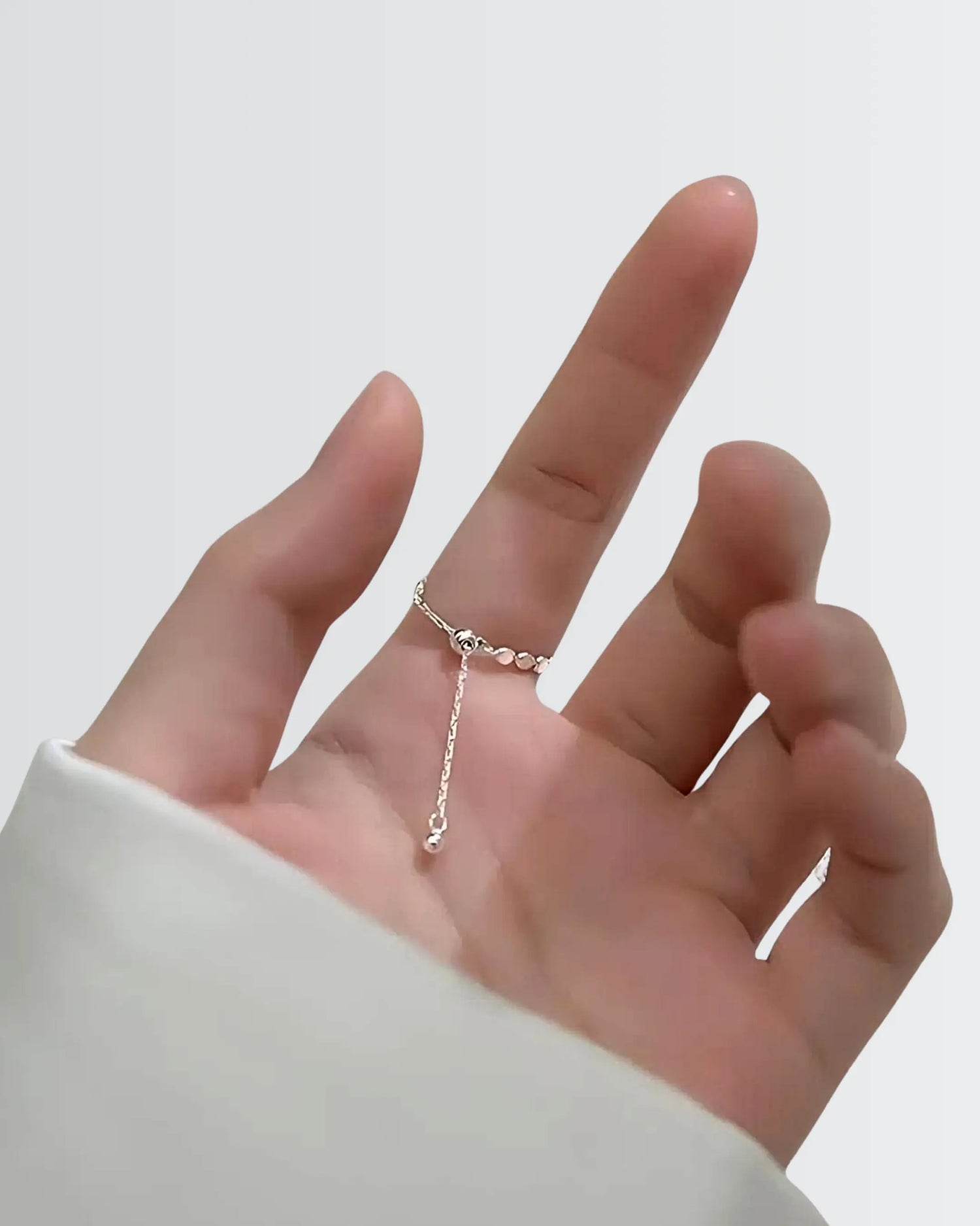 Lilliputian Discs Chain Ring -  Silver Ring by BLINGLANE