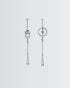 London Nights Drop Earrings -  Silver Earrings by BLINGLANE
