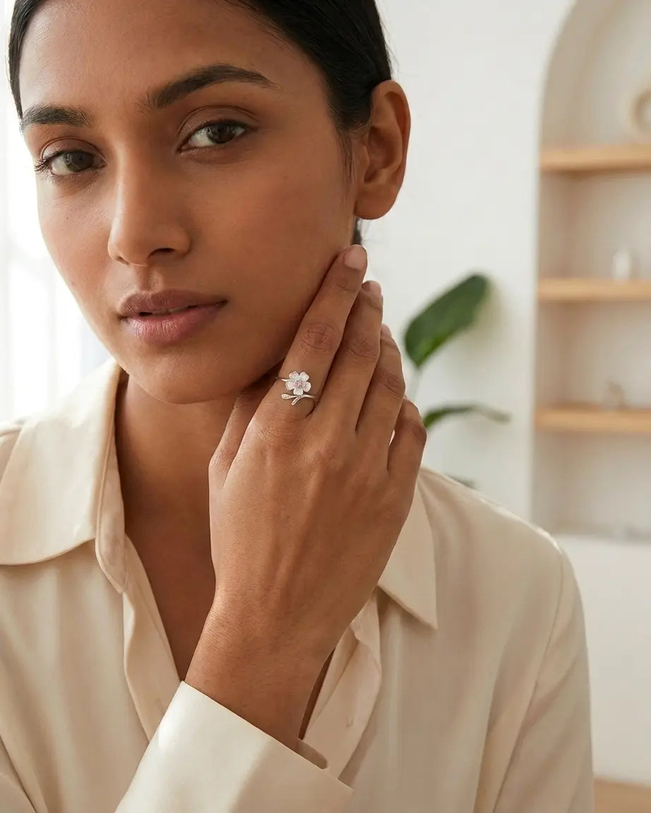 Meadow Mist Elite Ring -  Silver Ring by BLINGLANE
