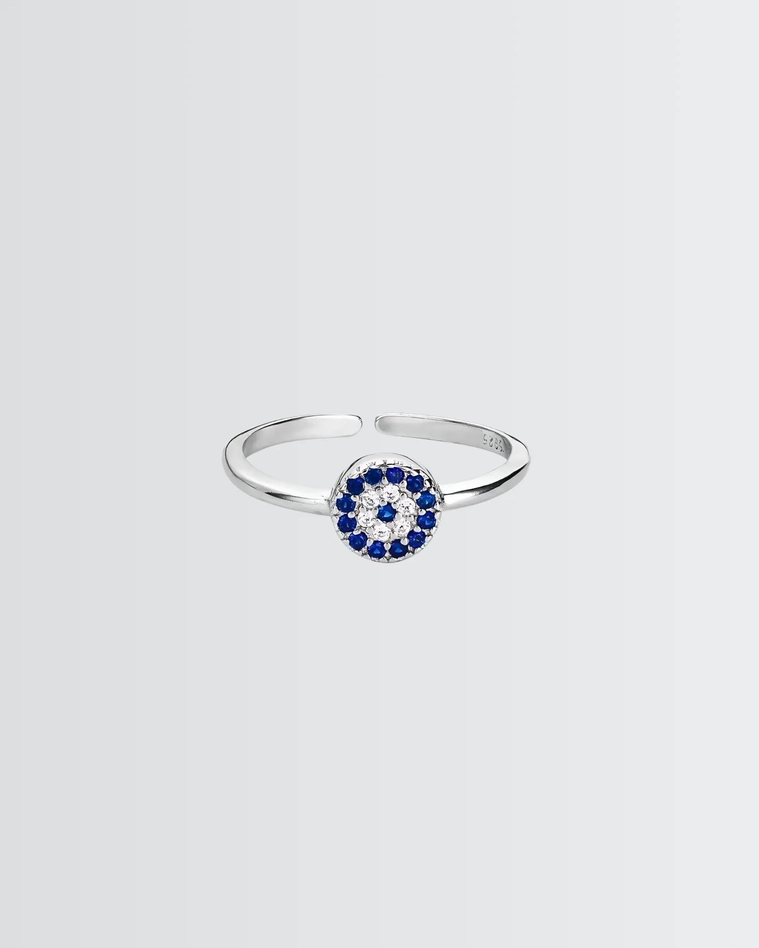 Mere Evil Eye Minimal Ring -  Silver Ring by BLINGLANE