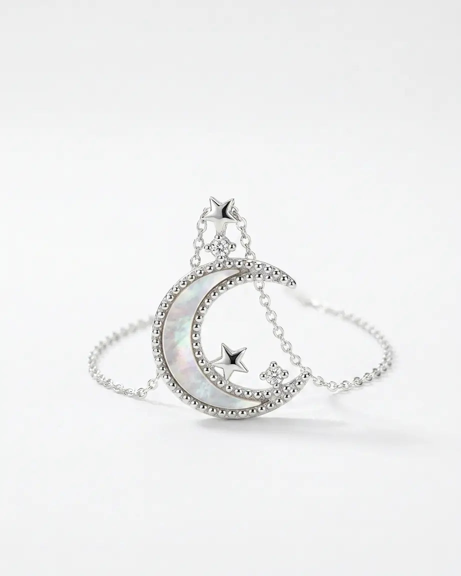 Midnight Muse Elegant Necklace -  Silver Necklace by BLINGLANE