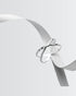 Minimal Crossways Ring -  Silver Ring by BLINGLANE