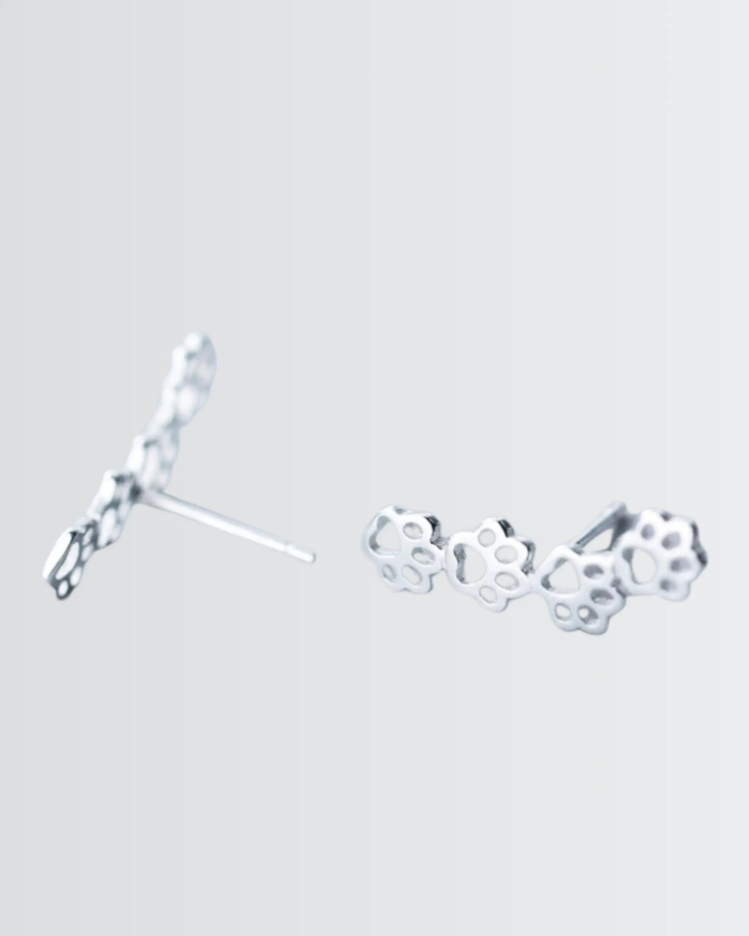 Minimal Pawfect Earrings -  Silver Earrings by BLINGLANE