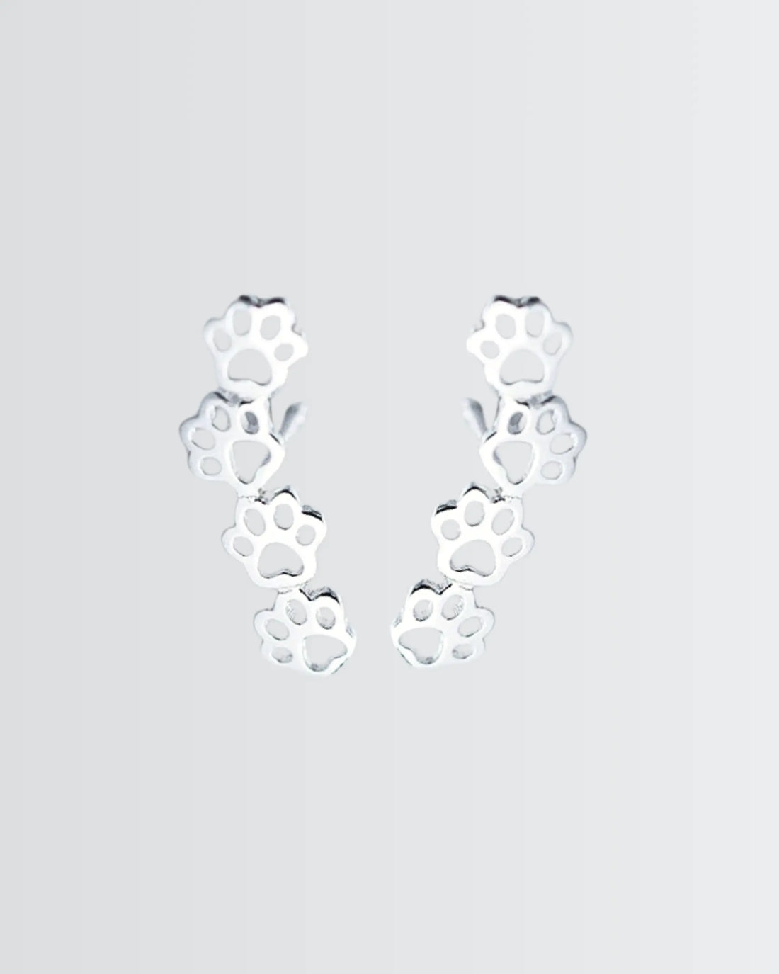 Minimal Pawfect Earrings -  Silver Earrings by BLINGLANE