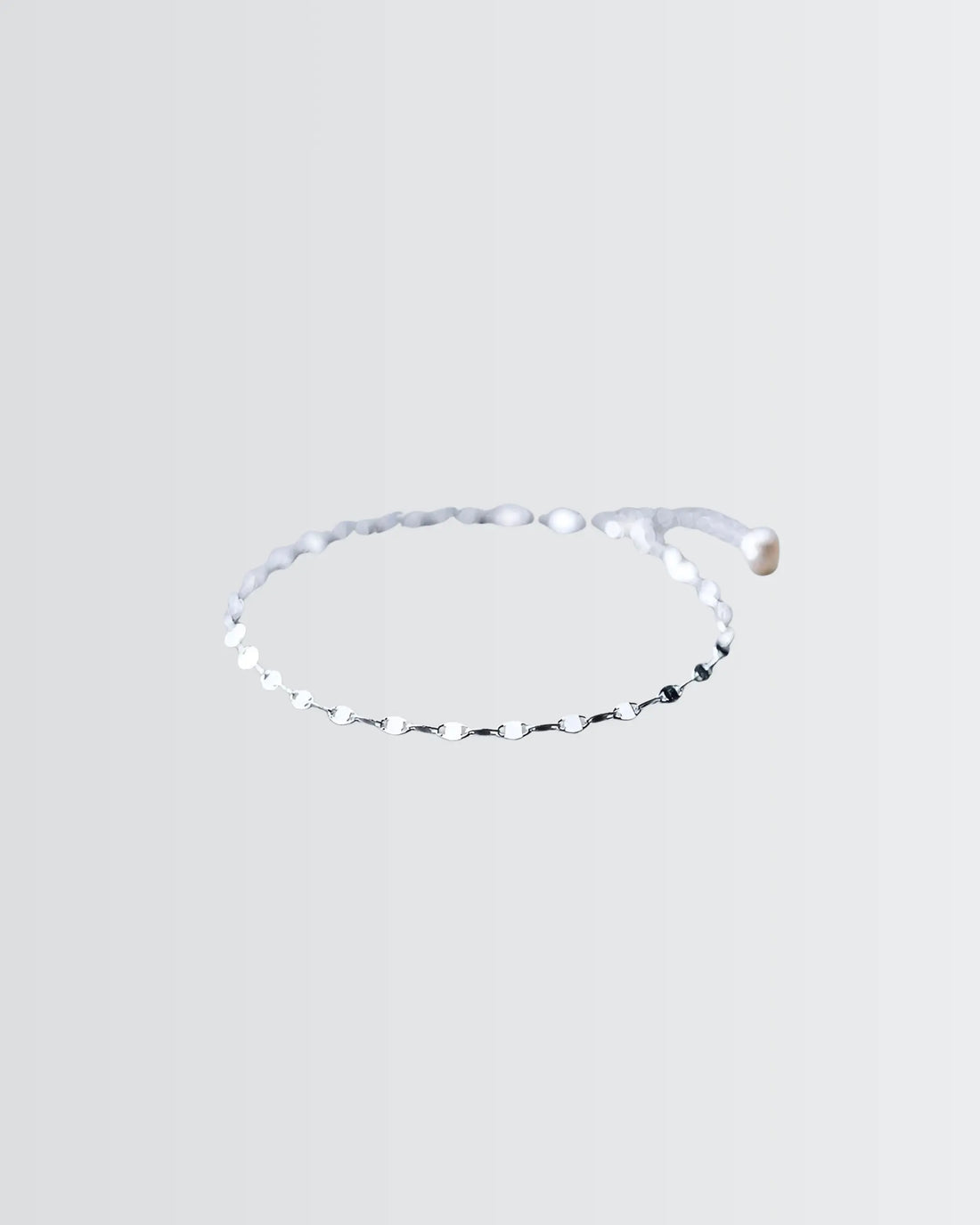 Minuscule Discs Anklet -  Silver Anklet by BLINGLANE