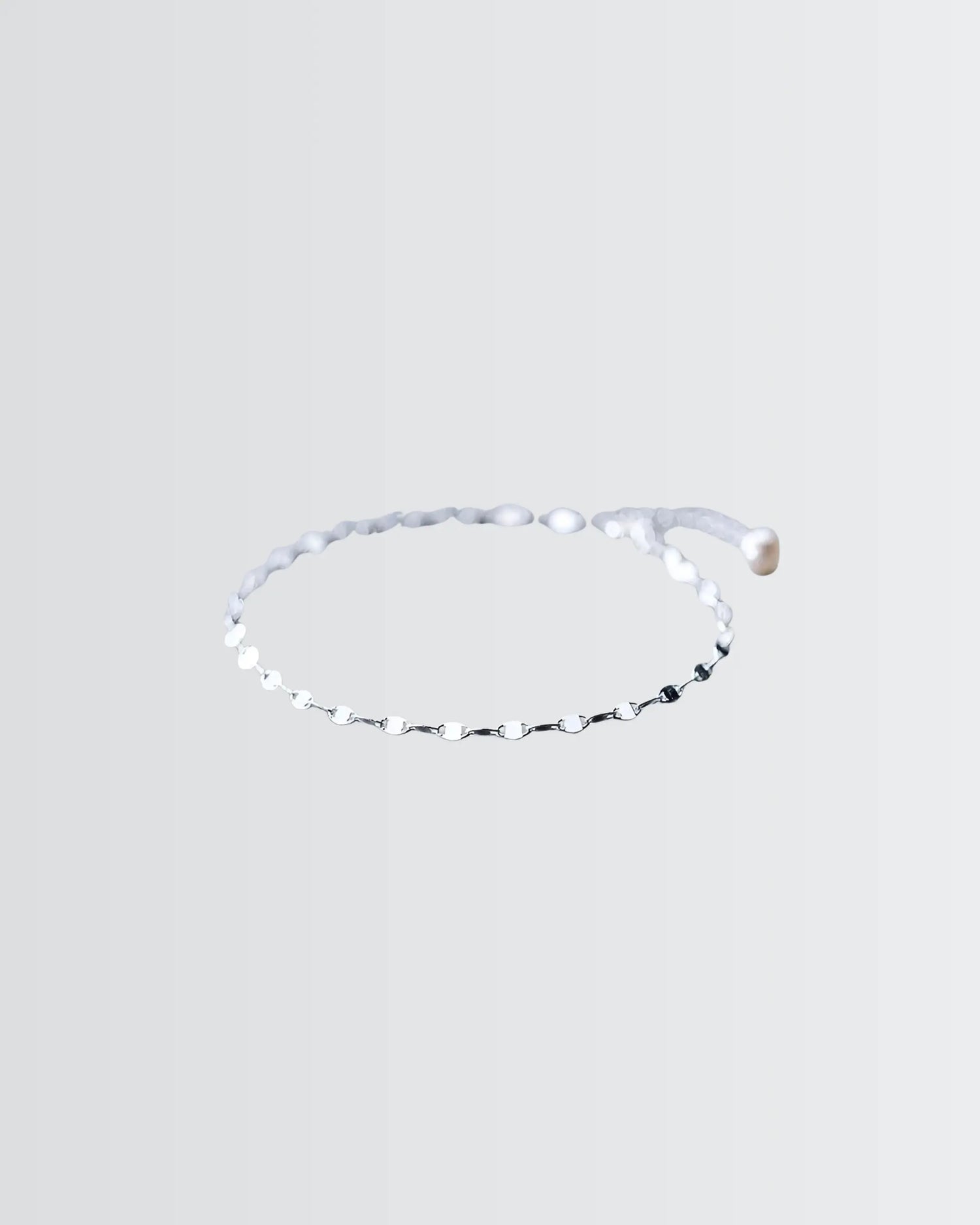 Minuscule Discs Anklet -  Silver Anklet by BLINGLANE