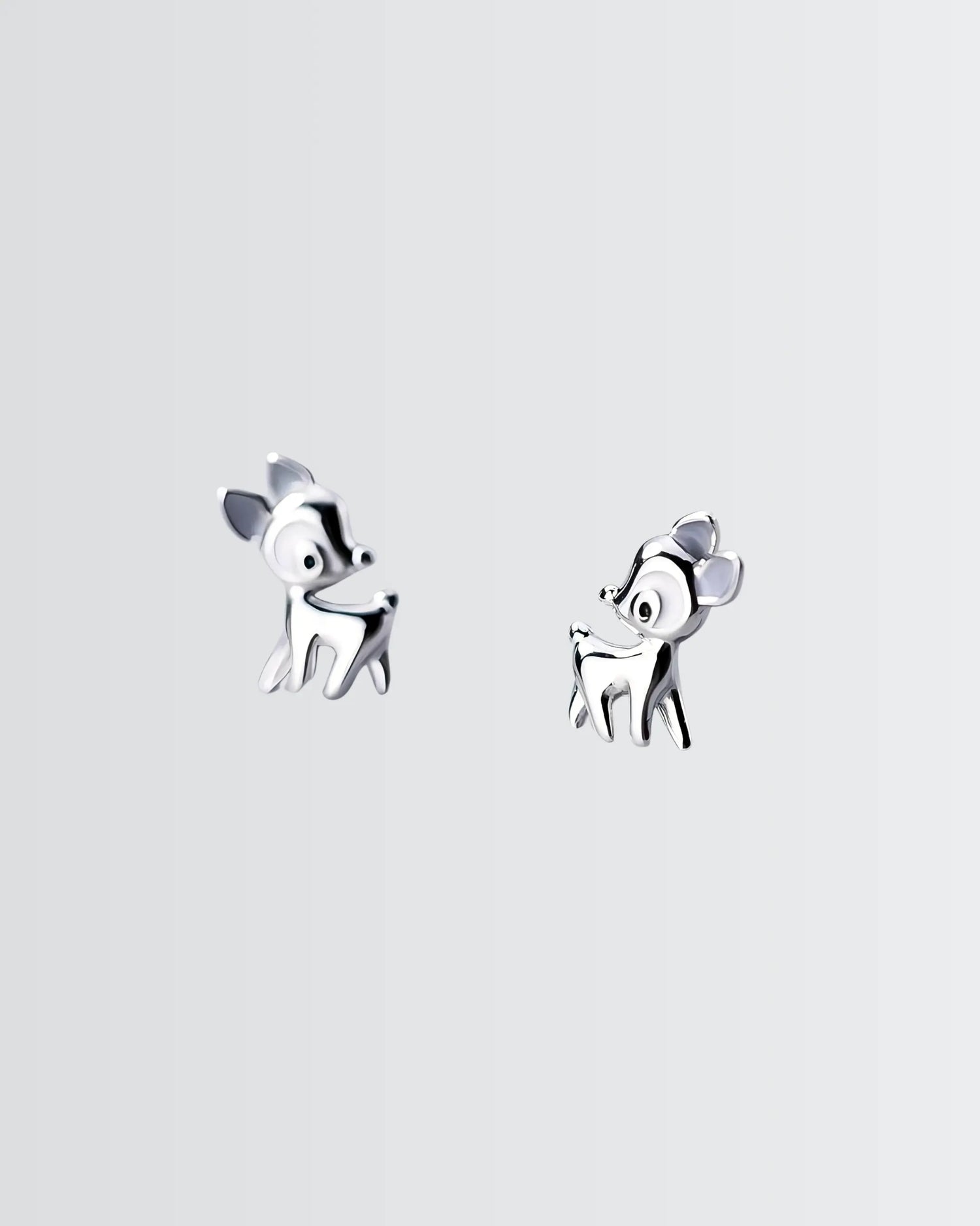 My Lil Deer Studs -  Silver Earrings by BLINGLANE