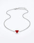 My Little Heart Minimal Necklace -  Silver Necklace by BLINGLANE
