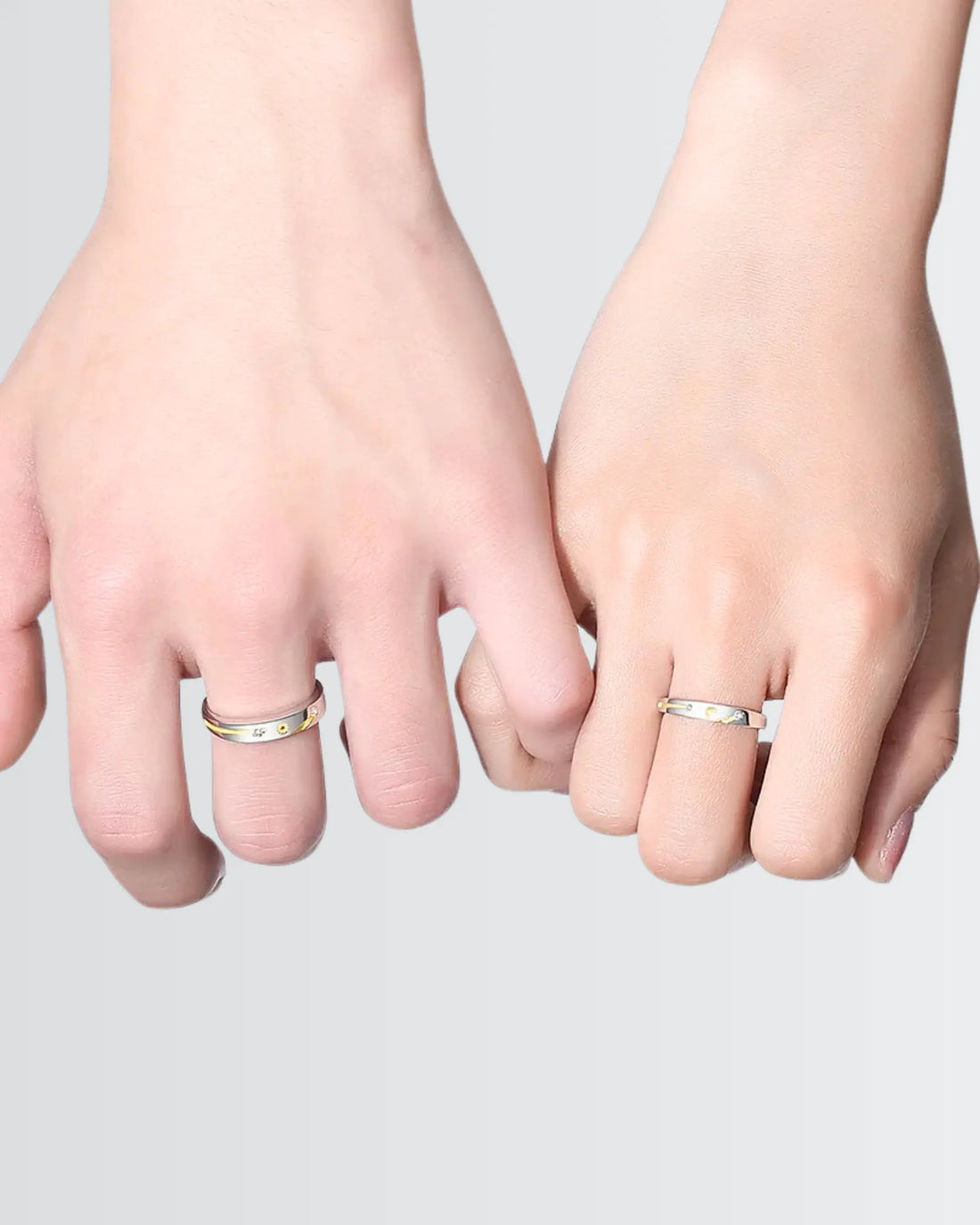 My Shooting Star Love Bands -  Silver Ring by BLINGLANE