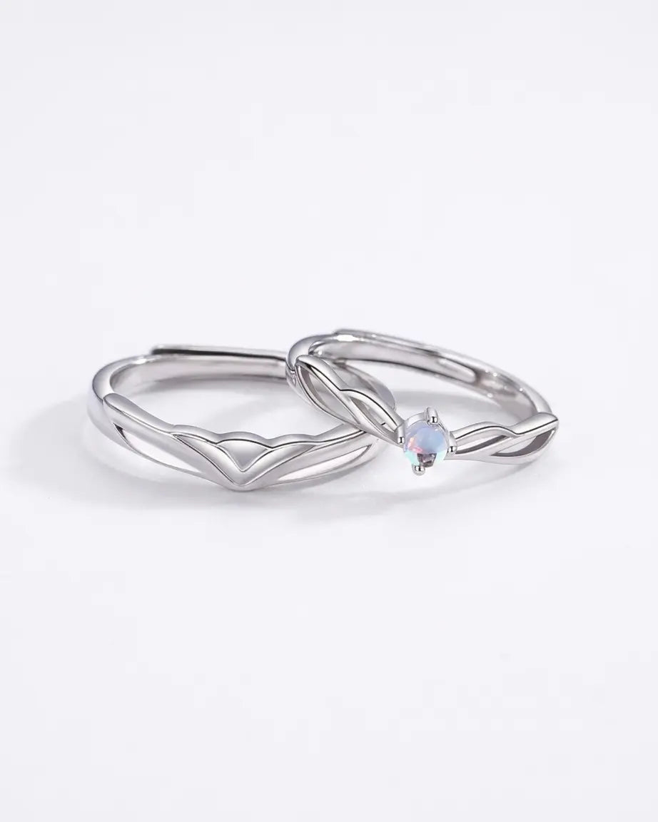 My world Is You Love Bands - Silver Ring by BLINGLANE