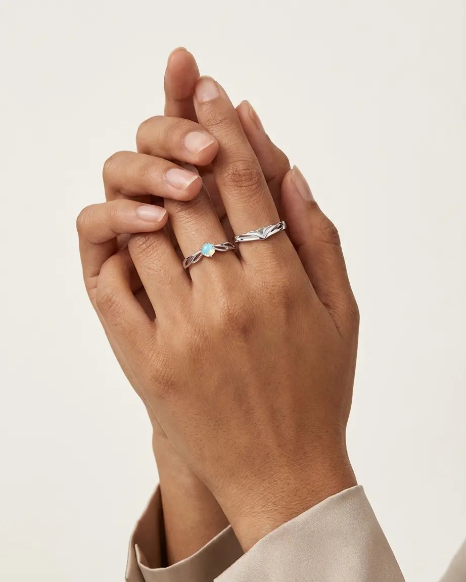 My world Is You Love Bands -  Silver Ring by BLINGLANE
