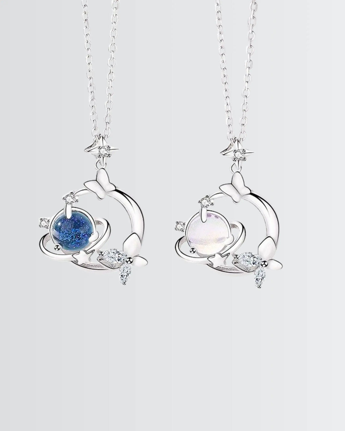 Orbiting You Elite Necklace - Silver Necklace by BLINGLANE