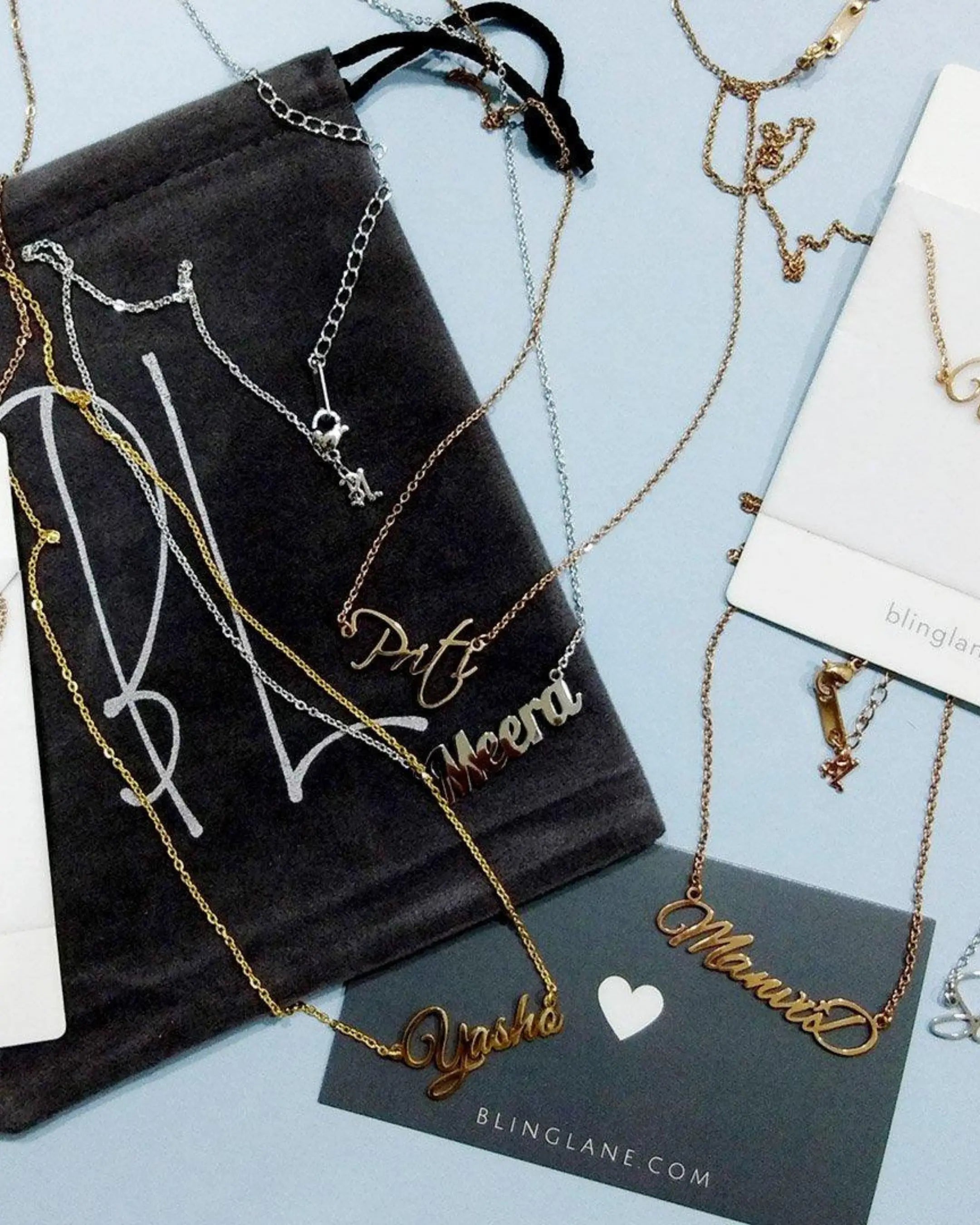 Personalize Your Handwritten Signature Necklace -  Silver Necklace by BLINGLANE