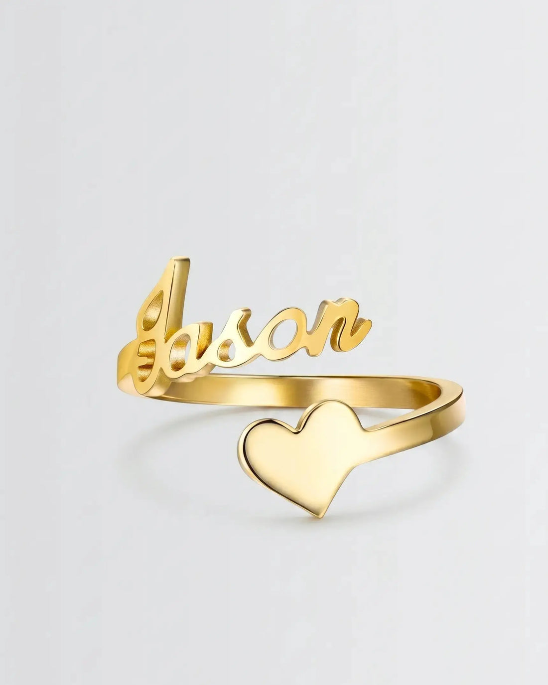Personalize Your LGBTQIA2S+ Name & Heart Ring - Fashion Ring by BLINGLANE