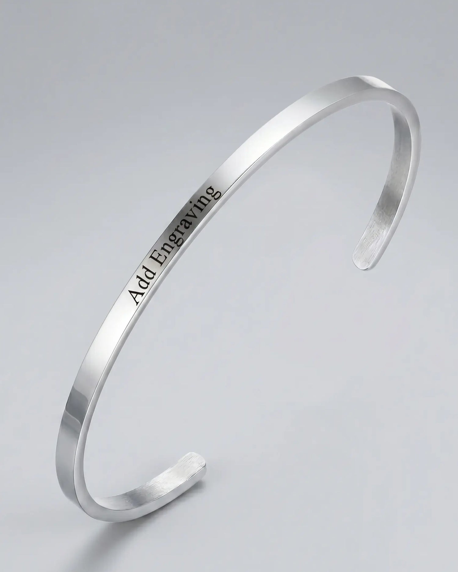 Personalize Your Name 3.5mm Cuff Bangle -  Fashion Bangle by BLINGLANE