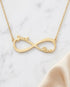 Personalize Your Names Infinity Necklace -  Silver Necklace by BLINGLANE
