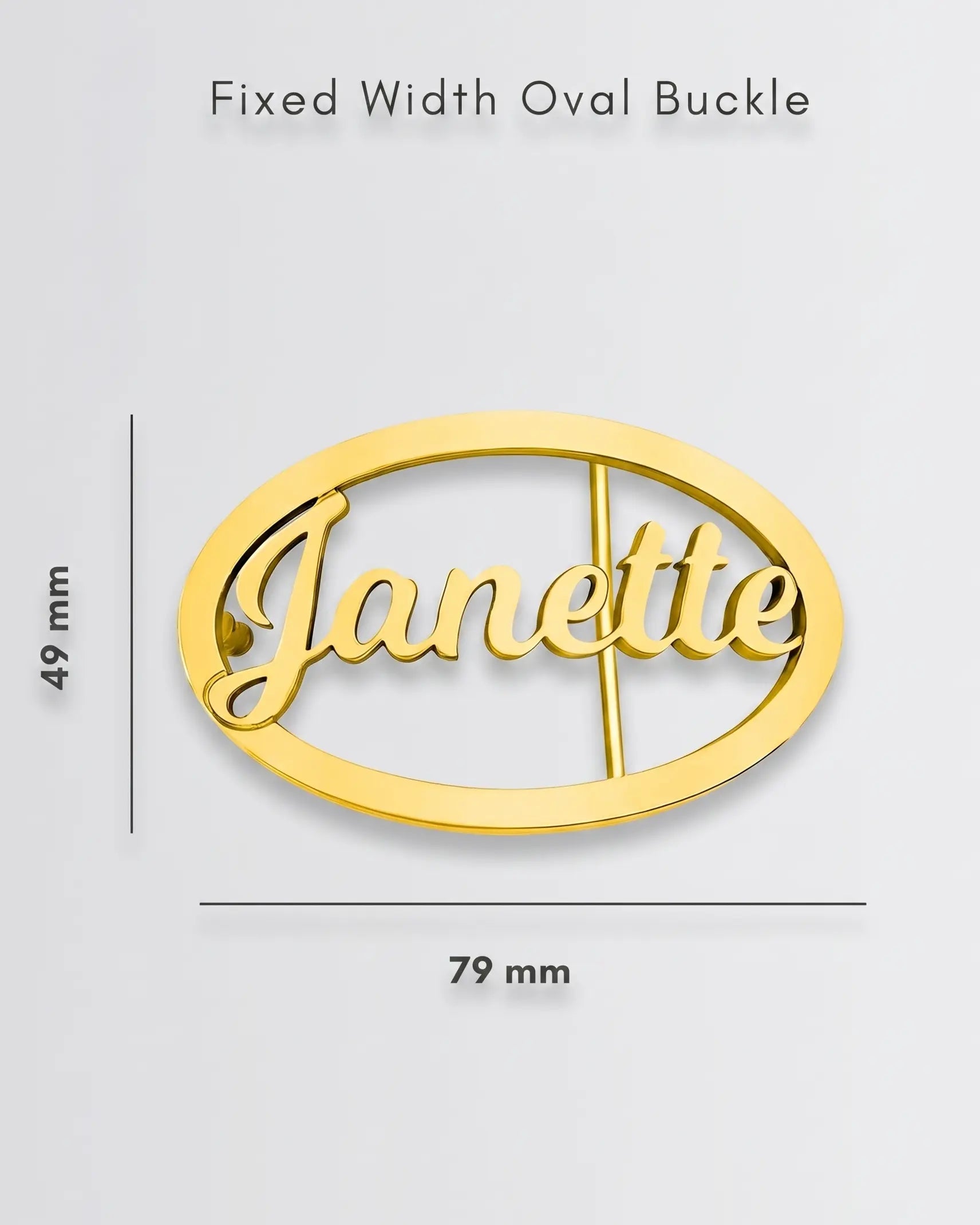 Personalize Your Oval Belt Buckle -  Fashion Belt Buckle by BLINGLANE