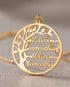 Personalize Your Tree of Life Silver Necklace -  Silver Necklace by BLINGLANE