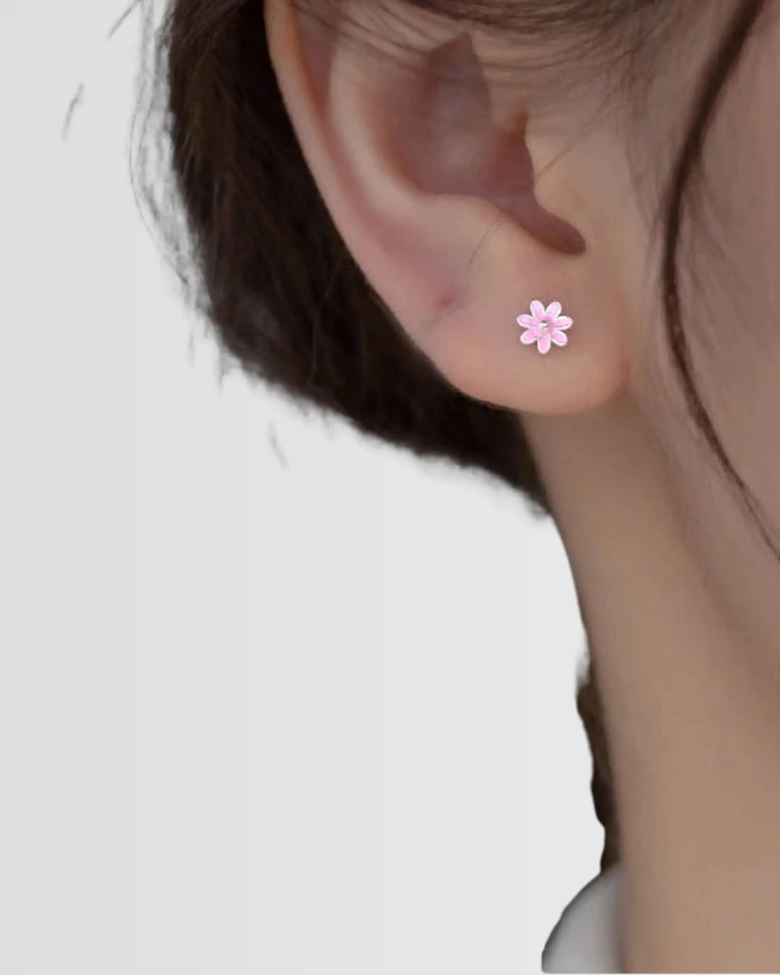 Petal Pop Studs -  Silver Earrings by BLINGLANE