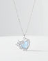 Powerful In Love Heart Necklace -  Silver Necklace by BLINGLANE
