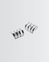 Ritzy Chic Huggie Ear Cuffs -  Silver Earrings by BLINGLANE
