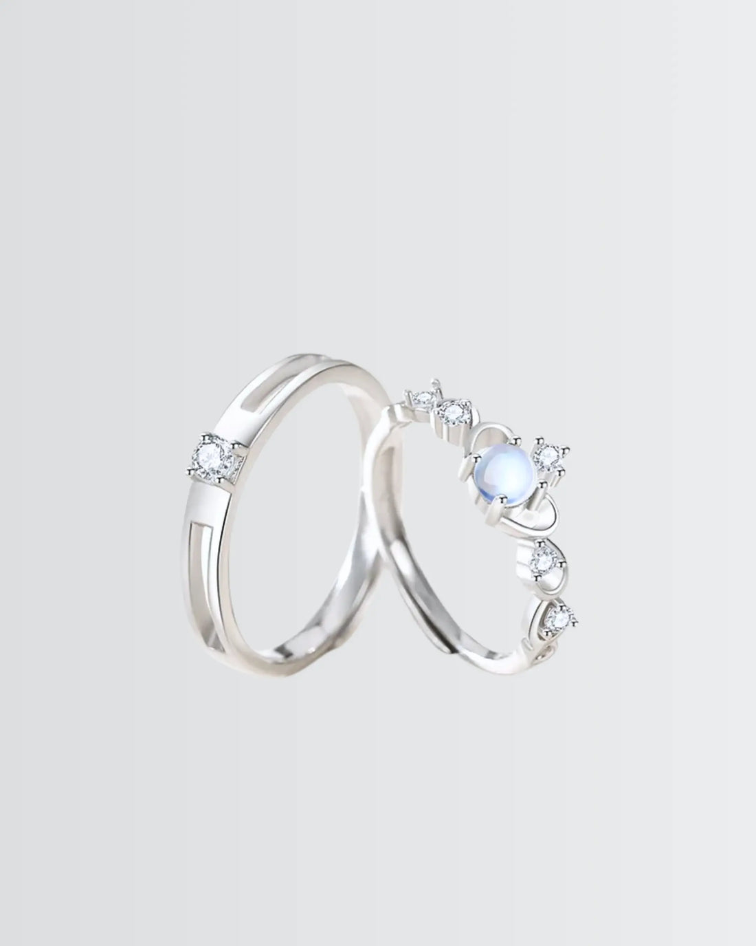Rule Together Forever Love Bands -  Silver Ring by BLINGLANE