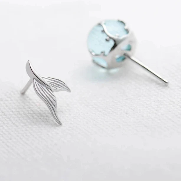 Silver Splash Minimal Studs