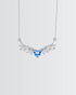 Sapphire Skies Elegant Necklace -  Silver Necklace by BLINGLANE