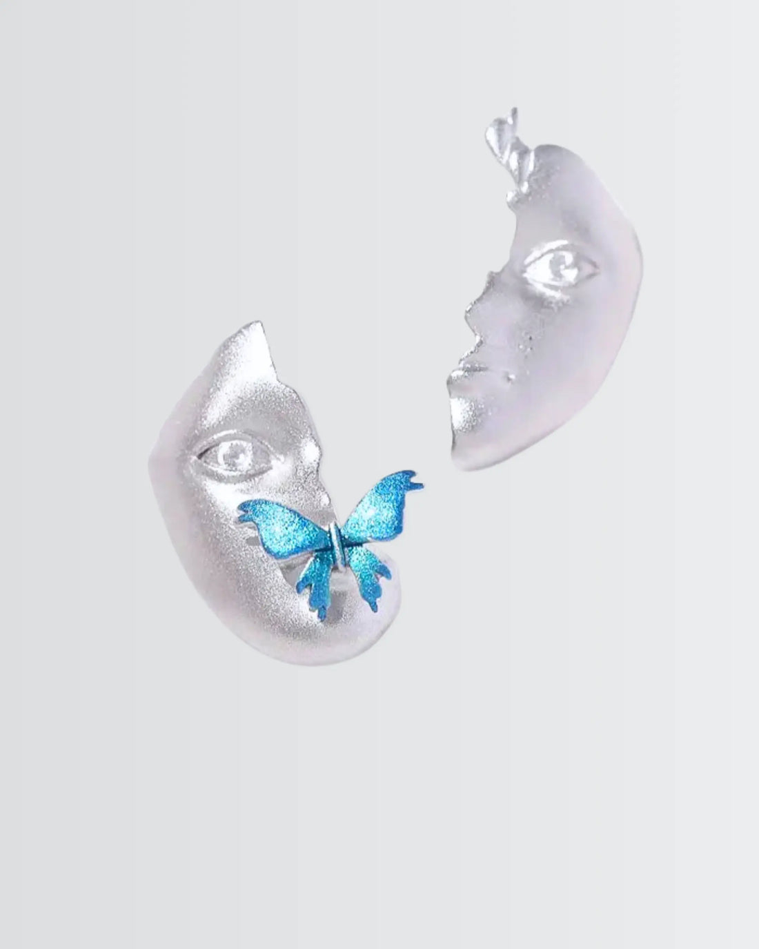 Sculpted Touch Of Elegance Earrings - Silver Earrings by BLINGLANE
