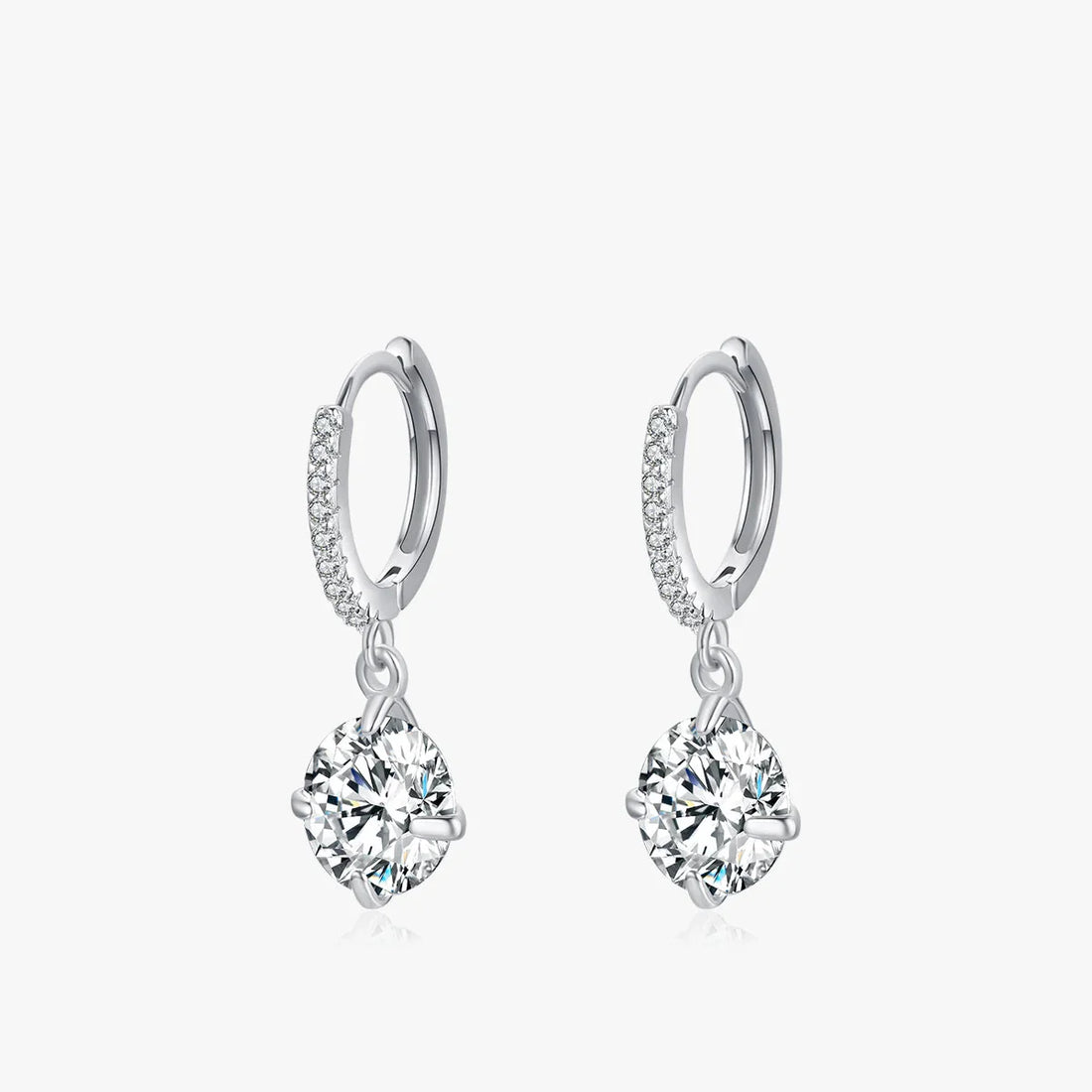 Sparkling Solitaire Minimal Hoops