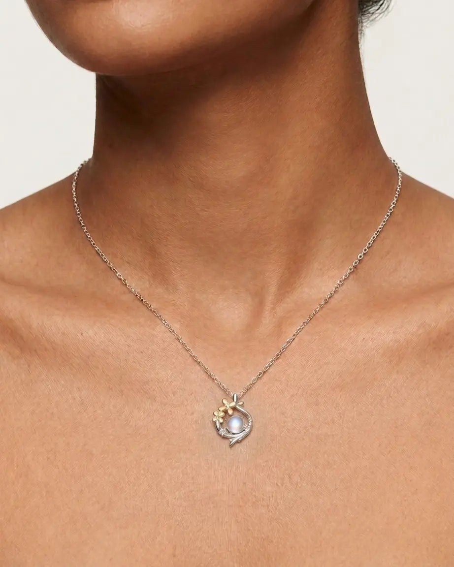 Serene Trails Elite Necklace -  Silver Necklace by BLINGLANE