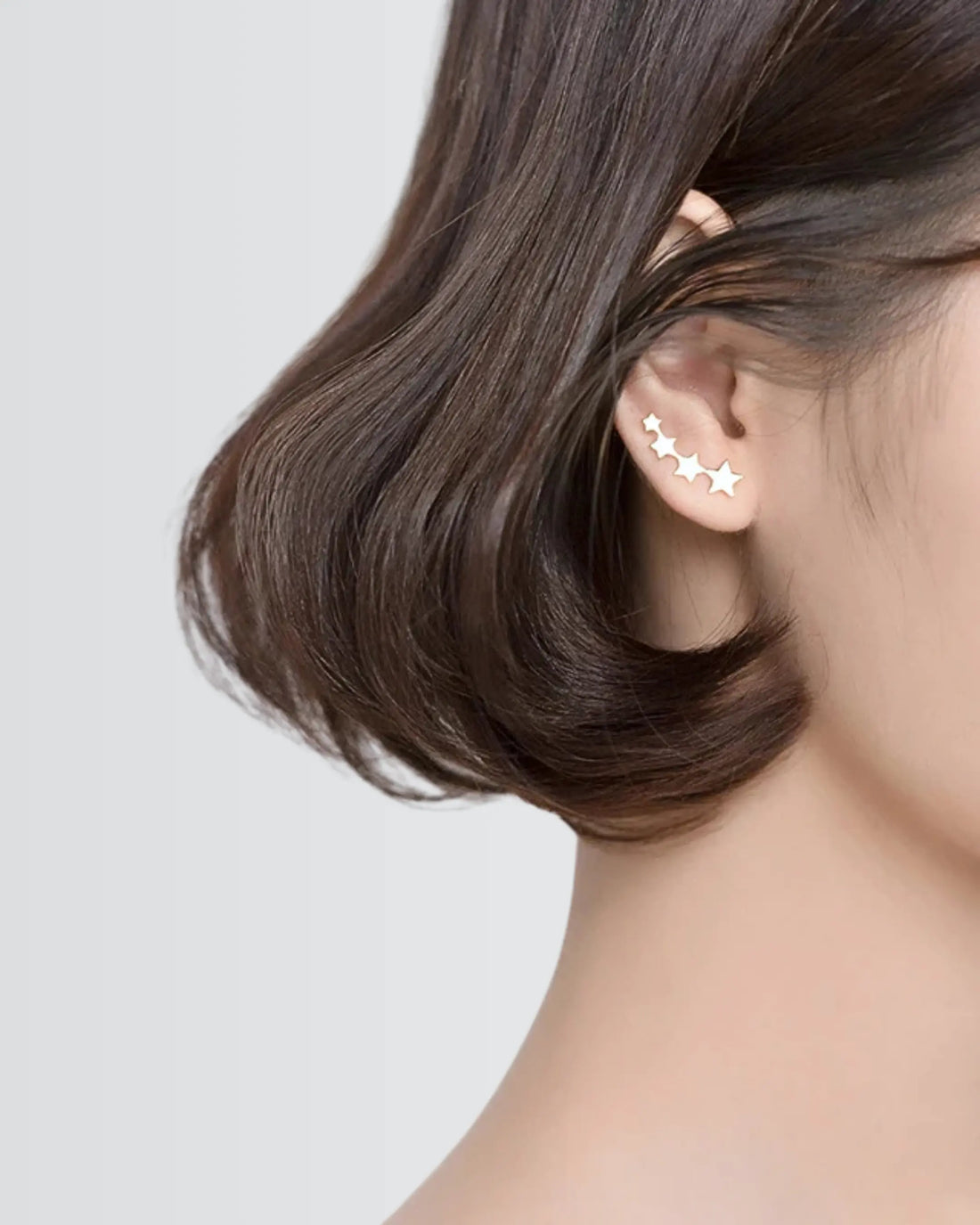 Shooting Stars Ear Climbers -  Silver Earrings by BLINGLANE