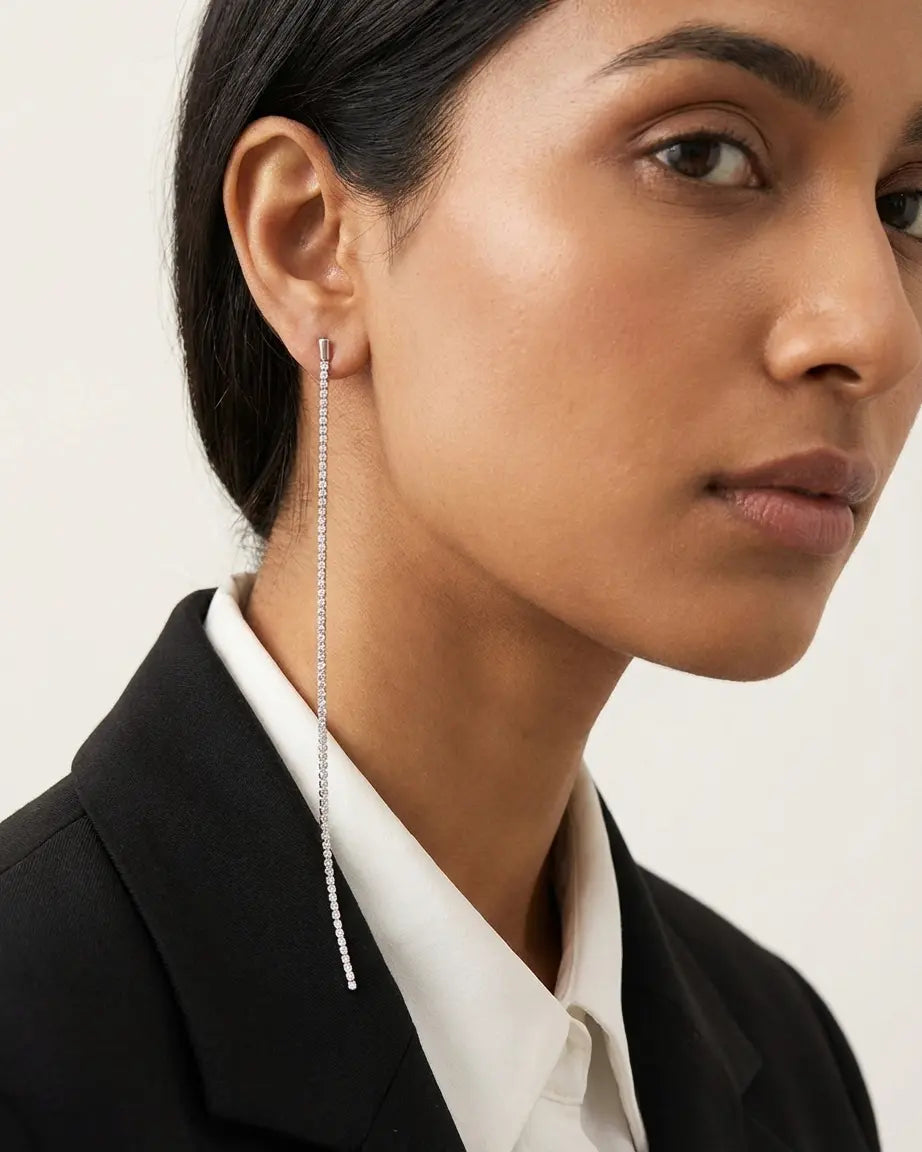 Signature Swing Earrings -  Silver Earrings by BLINGLANE